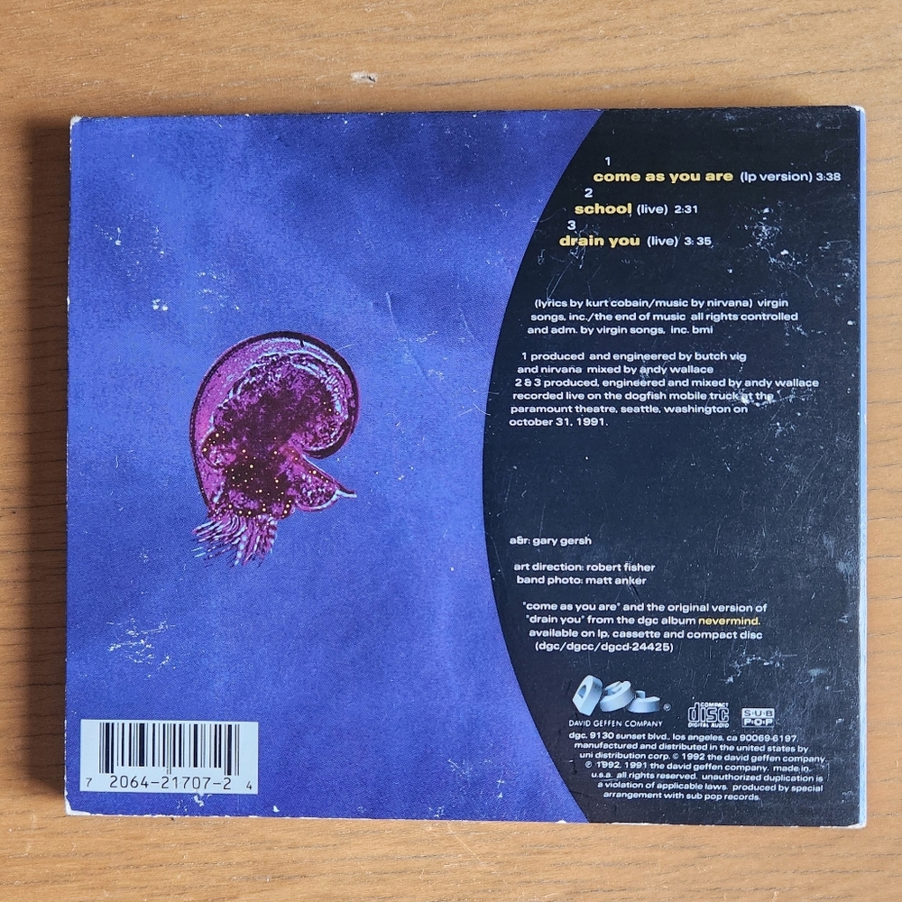 Nirvana "In Utero", "Come As You Are" - 1990s CDs (Lot of 2) - Picture 3 of 9